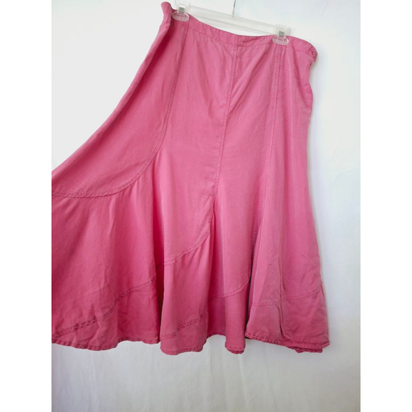 JM Collection Pink vintage cowgirl maxi Size 16 Rodeo women's skirt - Picture 2 of 4